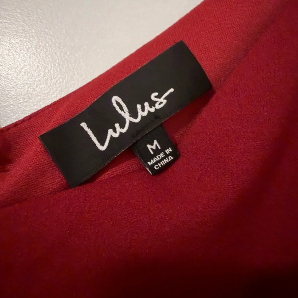 Lulu's Vibrant Red Mini Dress - Picture 3 of 3